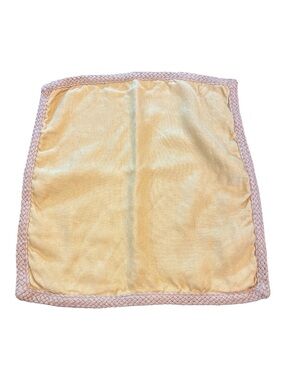 Pottery Barn Yellow Pillow Cover with Jute Braided Edge